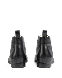 Bottes de loisirs en cuir noires Gucci