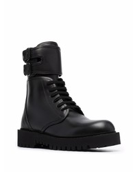 Bottes de loisirs en cuir noires Valentino Garavani