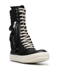 Bottes de loisirs en cuir noires Rick Owens