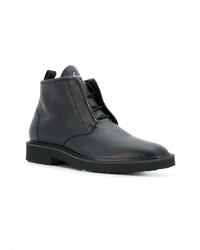 Bottes de loisirs en cuir noires Giuseppe Zanotti Design