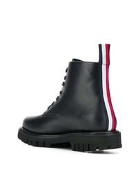 Bottes de loisirs en cuir noires Tommy Hilfiger