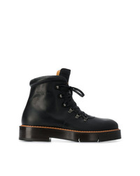 Bottes de loisirs en cuir noires Clergerie