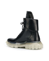 Bottes de loisirs en cuir noires Rick Owens