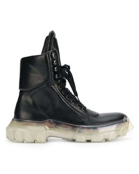 Bottes de loisirs en cuir noires Rick Owens