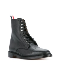 Bottes de loisirs en cuir noires Thom Browne