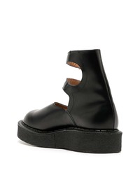 Bottes de loisirs en cuir noires Comme Des Garcons Homme Plus