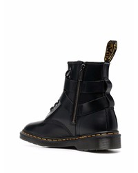 Bottes de loisirs en cuir noires Dr. Martens