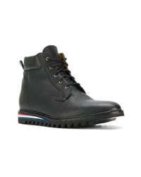 Bottes de loisirs en cuir noires Thom Browne