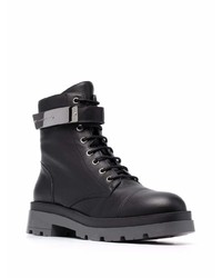 Bottes de loisirs en cuir noires Giuseppe Zanotti