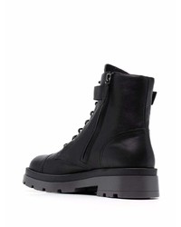 Bottes de loisirs en cuir noires Giuseppe Zanotti