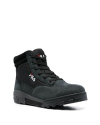 Bottes de loisirs en cuir noires Fila