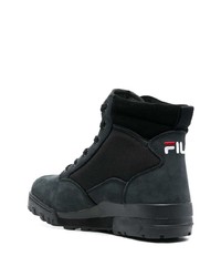 Bottes de loisirs en cuir noires Fila