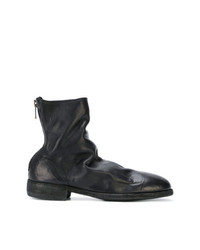 Bottes de loisirs en cuir noires Guidi