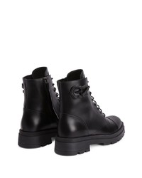 Bottes de loisirs en cuir noires Giuseppe Zanotti