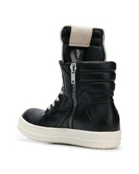 Bottes de loisirs en cuir noires Rick Owens