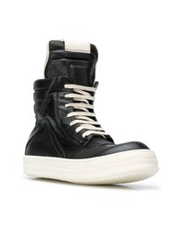 Bottes de loisirs en cuir noires Rick Owens