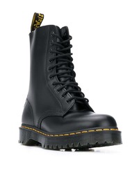 Bottes de loisirs en cuir noires Dr. Martens