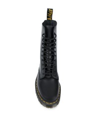 Bottes de loisirs en cuir noires Dr. Martens