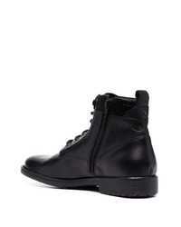 Bottes de loisirs en cuir noires Geox