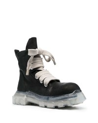 Bottes de loisirs en cuir noires Rick Owens