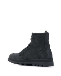 Bottes de loisirs en cuir noires Officine Creative