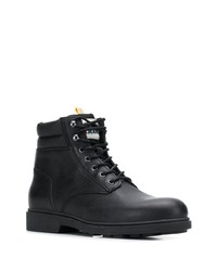 Bottes de loisirs en cuir noires Tommy Jeans