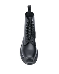 Bottes de loisirs en cuir noires Dr. Martens