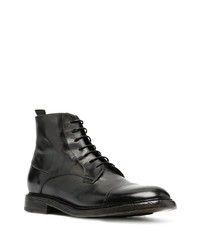 Bottes de loisirs en cuir noires Silvano Sassetti