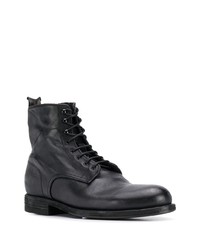 Bottes de loisirs en cuir noires Pantanetti