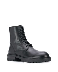 Bottes de loisirs en cuir noires Ann Demeulemeester