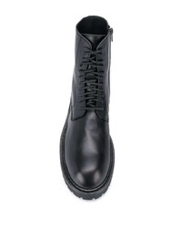 Bottes de loisirs en cuir noires Ann Demeulemeester