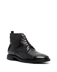 Bottes de loisirs en cuir noires Alberto Fasciani