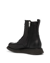 Bottes de loisirs en cuir noires Rick Owens