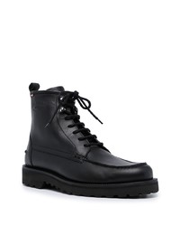 Bottes de loisirs en cuir noires Bally