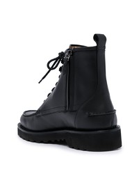 Bottes de loisirs en cuir noires Bally