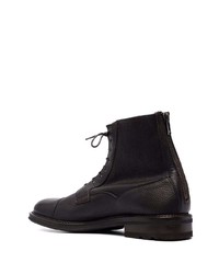 Bottes de loisirs en cuir noires Fratelli Rossetti