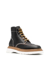 Bottes de loisirs en cuir noires DSQUARED2