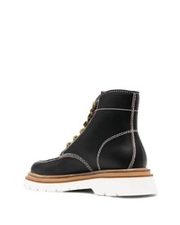 Bottes de loisirs en cuir noires DSQUARED2