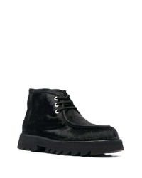 Bottes de loisirs en cuir noires Ami Paris