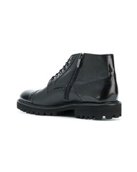 Bottes de loisirs en cuir noires Baldinini