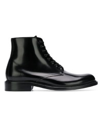 Bottes de loisirs en cuir noires Saint Laurent