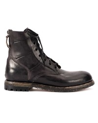 Bottes de loisirs en cuir noires Silvano Sassetti