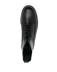 Bottes de loisirs en cuir noires Dr. Martens