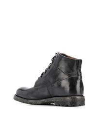 Bottes de loisirs en cuir noires Silvano Sassetti