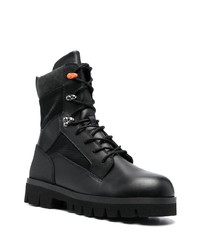 Bottes de loisirs en cuir noires Heron Preston