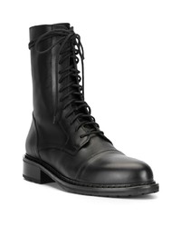 Bottes de loisirs en cuir noires Ann Demeulemeester