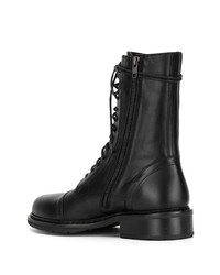 Bottes de loisirs en cuir noires Ann Demeulemeester