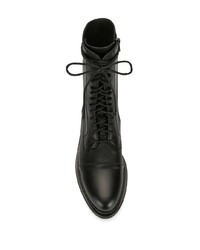 Bottes de loisirs en cuir noires Ann Demeulemeester