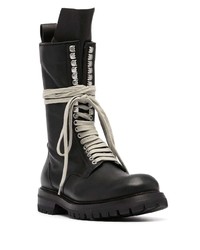 Bottes de loisirs en cuir noires Rick Owens