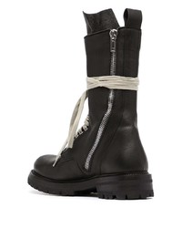 Bottes de loisirs en cuir noires Rick Owens